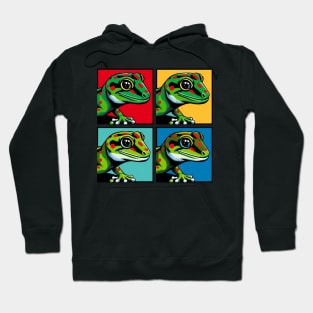 Giant Day Gecko Pop Art - Cool Lizard Hoodie